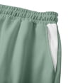 thumbnail image 3 of GUZOM Mens Baggy Waffle Knit Pants Green Casual Lounge Drawstring Waist Relaxed Fit Cuffed Ankle Streetwear,Size S, 3 of 8