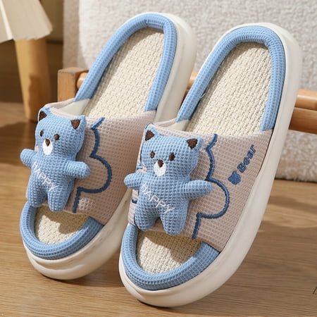 

Cute Cartoon Little Cow Slippers Four Seasons General Indoor Home Slippers Non-Slip