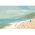thumbnail image 2 of Oswald, Pete 14x11 Gold Ornate Wood Framed with Double Matting Museum Art Print Titled - Santa Monica Beach, 2 of 4