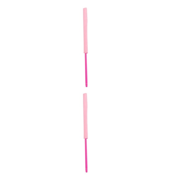 Greeniant Palo de limpieza de flauta, paño de limpieza pequeño de mano desmontable, accesorios largos para instrumentos musicales, Rosado 2piezas