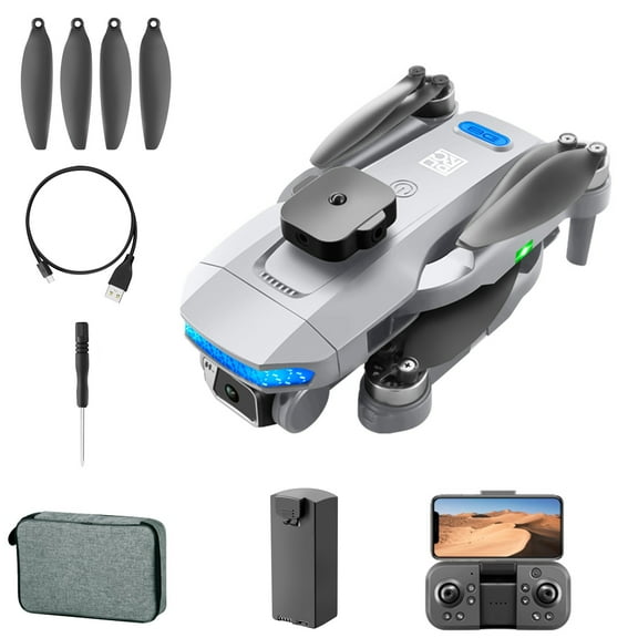 Drones for Kids 8-12 - 2.4G WIFI FPV Drone With 4K Camera For Adults, RC Quadcopter With Auto Return, Follow Me, Brushless Motor, Circle Fly, Route Fly, Altitude Hold, Headless Mode