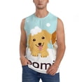 thumbnail image 3 of Uemuo Cute Dog In Bathtub1 Pattern Men's Sleeveless T-Shirt,Muscle Athletic Tank Top, Moisture-wicking Quick-dry Breathable Classic Tee Top for Gym Run Outdoor Sports-XX-Large, 3 of 8