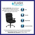 thumbnail image 4 of Emma + Oliver 24/7 400 lb. High Back Black Tufted Fabric Ergonomic Office Chair, Lumbar Knob, 4 of 13