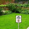 thumbnail image 3 of Rustic Look Style No Dogs Sign for Yard With Stake No Pets Allowed Sign 7X8.8Inch Rustproof Metal Yard Sign & Stake Kit Decorations Home Outdoor Lawn Decor, 3 of 4