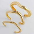 thumbnail image 5 of Statement Gold Bangles Chunky Gold Cuff Bracelet Minimalist Open Gold Bracelets Non Tarnish for Women Trendy Jewelry Gifts for Women, 5 of 13