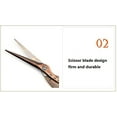 thumbnail image 2 of 3 Pack Arolly Embroidery Scissors 4.5-inch Small Sewing Scissors Retro Style Craft Scissors for Art Needle Work -Sliver, Gold, Brown, 2 of 5