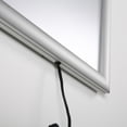 thumbnail image 4 of M&T Displays Best Buy Ledbox LED Backlit Poster Frame 30x40 Inch Silver 1" Aluminum Profile Front Loading Photo Picture Advertisement Sign Holder Mitered Corner Anti Glare Cover, 4 of 10