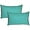 Aruba Turquoise, variant on Pillow Decor Sunbrella Indoor Outdoor Throw Pillows 12"x20" Rectangular (2-Pack) (Aruba Turquoise)