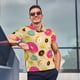 thumbnail image 4 of Balery Donuts Camisa Polo de Hombre con Estampado, de Manga Corta y Tejido Medio, Camisa Tipo Golf Polo-Large, 4 of 6