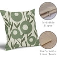thumbnail image 4 of Sage Green Pillow Covers 16x16 Set of 2 Spring Summer Floral Minimalist Art Geometry Flower Modern Style Decorative Throw Pillow Cases Outdoor Farmhouse Decor for Sofa Couch Bed, 4 of 6