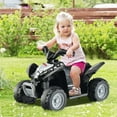 thumbnail image 5 of OLAKIDS Kids Ride On ATV, 6V Electric Vehicle for Toddlers, 4 Wheeler Battery Powered Motorized Quad Toy Car for Boys Girls with LED Lights, Horn (Black), 5 of 8