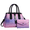 Purple, variant on Women's Gradient Blue Premium PU Croc-Embossed Handbag Set (2pcs: Tote + Wallet) - Spacious, Detachable Strap, Durable & Easy-Clean