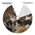 thumbnail image 4 of Kll 48" Christmas Tree Skirt Cat Family Xmas Tree Skirts Mat For New Year Xmas Holiday Party Indoor Outdoor Home Decoration, 4 of 9