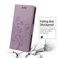 thumbnail image 5 of Dteck Case for Samsung Galaxy S20 FE(6.5 inches),Magnetic Butterfly/Flower Patterned Leather Wallet Card Holder Flip Cover Protective Shockproof Kickstand S20 FE 5G Phone Case,Lightpurple, 5 of 5