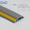 thumbnail image 3 of Heavy Duty Floor Cable Protection Cover Floor Cable Cover Rubber Trunking 1M, 3 of 4