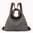 thumbnail image 3 of Mochila Convertible Bsvklp para Mujer Bolso Mano Gran Capacidad Diaria gris, 3 of 9