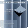 thumbnail image 2 of Sky Blue Blackout Curtains 132x160 Cm Thermal Insulated Curtain Anti Cold Living Room, 2 of 5