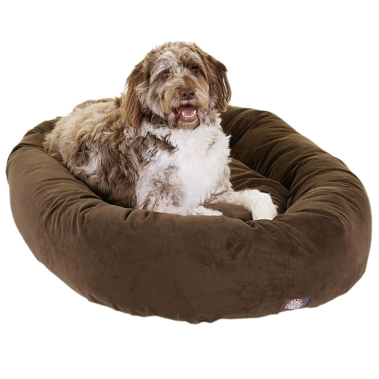 Majestic Pet Suede Bagel Pet Bed, 52" (Choose Your Color)