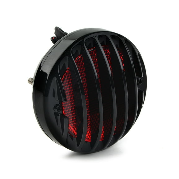 NS LED Brake Lights LED Brake Taillights Motorcycle Rear Tail Light for Harley Bobber Chopper Cruiser, Black