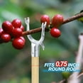 thumbnail image 4 of Metal Tree Branch Support Tree Straightening Kit Fit 0.63" Round Pole for Orchard Vineyard, Silver 24 Pack, 4 of 6