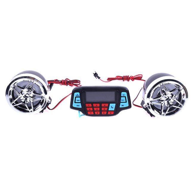 Audio Compatible Con para Motocicleta Radio FM Altavoz Estéreo Reproductor MP3