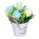 thumbnail image 1 of Plantas en maceta de rosas artificiales, adornos de arreglo floral, decoración de flores falsas para estante, mesa de escritorio de oficina en casa, 1 of 8