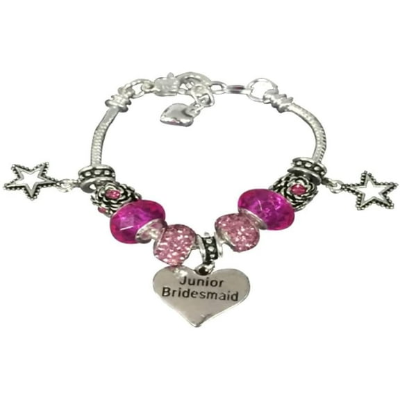 Infinity Collection Junior Bridesmaid Bracelet, Junior Bridesmaid Jewelry - Charm Bridesmaid Bracelet, Gift for Junior Bridesmaids