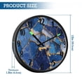 thumbnail image 3 of RMDQTR 12 Inch Sound-Activated LED Night Light Wall Clock Silent Sweep Movement Acrylic Face Battery-Operated for Bedroom/Living Room/School// Kintsugi Waves Of Sapphire, 3 of 8