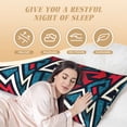 thumbnail image 2 of Yiaed Body Pillow Cover, Ultra Soft Microfiber Pillowcases, Breathable Long Pillow Case, Envelope Closure-Geometric Elements (20x54 inch)（Pillow core not included）, 2 of 5