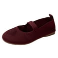 thumbnail image 6 of Women's Mary Jane Ballet Flat Shoes Arch Support Dressy Knit Work Loafers Casual Office Walking Shoes, 6 of 7