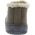 thumbnail image 4 of Clarks Sage/Natural Suede Moccasin Faux Fur Lining Indoor Outdoor Bootie Slipper (Sage/Natural, 10), 4 of 6