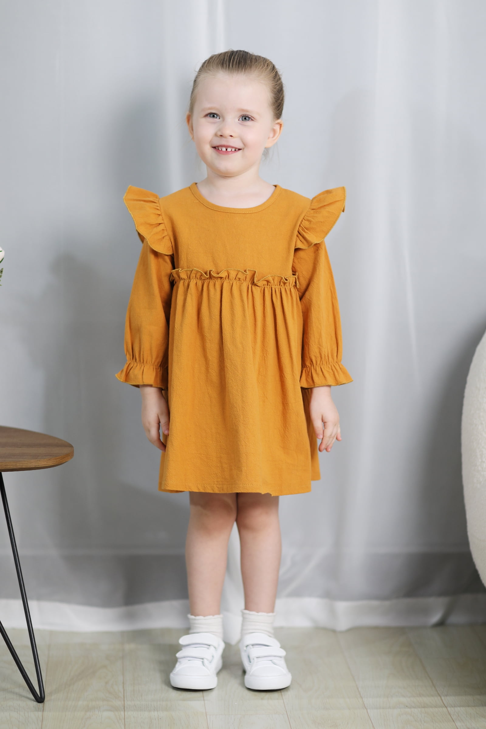 Yellow Baby Girl Puffy Dresses with Bow – HER SHOP | Live beautiful, Live  free