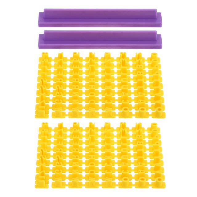 Unique Bargains Timbres Lettres en Pâte Polymère, 144 Pcs Timbres Alphabet en Pâte Découpoirs de Chiffres Motifs Réutilisables pour Pâte Polymère Noël