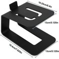 thumbnail image 4 of Carbon Steel Speaker Stand, Desktop Speaker Stand, Bookshelf Speaker Stand, 4 of 5