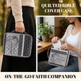 thumbnail image 5 of Xixirimido Bible Cover, Bible Carrying Book Case for Women Men, Be Strong Courageous Print Multi-pockets Protective Church Organizer Bag with Handle Christian Gift, Lion, 5 of 7