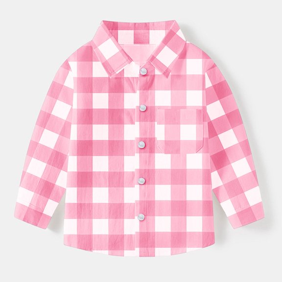 LIaqionyy Boys Plaid Shirt Long Sleeve Button down T Shirts Kids Casual Shirt Collared Tee Fall Winter Tops