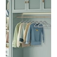 thumbnail image 3 of 50 Pack Baby Hangers Children’s Hangers for Closet with Rose Gold,Non-Slip Hangers,Dove Gray, 3 of 9