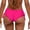 Hot Pink, variant on Women's High Waisted Bikini Bottom, Side Tie Cheeky Swim Pants with Ruching, Comfortable Beach Summer Bathing Suit for Swimming