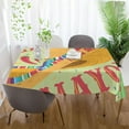thumbnail image 6 of Cinco De Mayo Theme Rectangle Tablecloth, Dust Proof Anti Wrinkle Wipeable Table Cloth Tabletop foration of Dinner Kitchen Wedding Holiday Party 60"x60" Decor Gift, 6 of 7