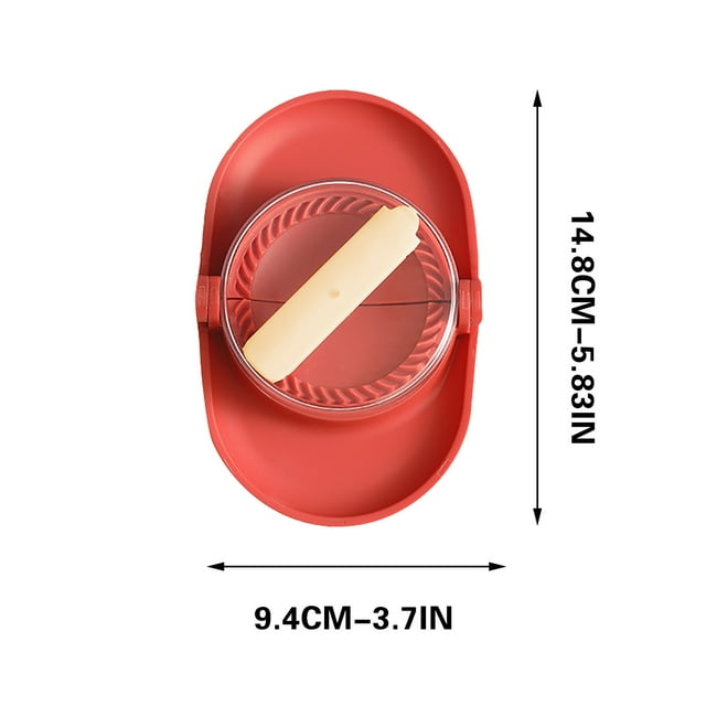 Multifunctional Dumpling Maker with Built-In Filling Spoon, 9.5x14.8cm Integrated Pressing and Filling Tool for Easy Homemade Dumplings