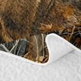 thumbnail image 5 of Castle Fairy Vintage USA Flag Whitetail Deer Quilt King for Teens,Autumn Maple Birch Rustic Wood King Coverlet Set,Brown Red Cream, 5 of 7