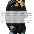 thumbnail image 5 of Lmnyox Women's Sweatshirts Crew Neck Solid Color Peplum Long Sleeve Pullover Fall Fashion Sweatshirts, 5 of 5