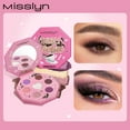 thumbnail image 2 of Misslyn Twinkle Moka Eyeshadow Palette #02 Violet Moka, Highly Pigmented Glitter Metallic Shimmer Eyes Makeup, 2 of 8