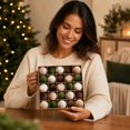 thumbnail image 6 of 2026 Christmas Home Party Decoration Flocked Christmas Ball Set Hanging Ornaments For Scene Decoration And Christmas Tree Christmas Celebration Party Supplies, 6 of 7