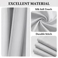 thumbnail image 2 of XUEYU 100% Blackout Curtains for Bedroom, Light Blocking Thermal Insulated Curtains with Noise Reduction, 42x63 Inch Room Darkening Window Drapes, Set of 2 Panels, White, 2 of 7