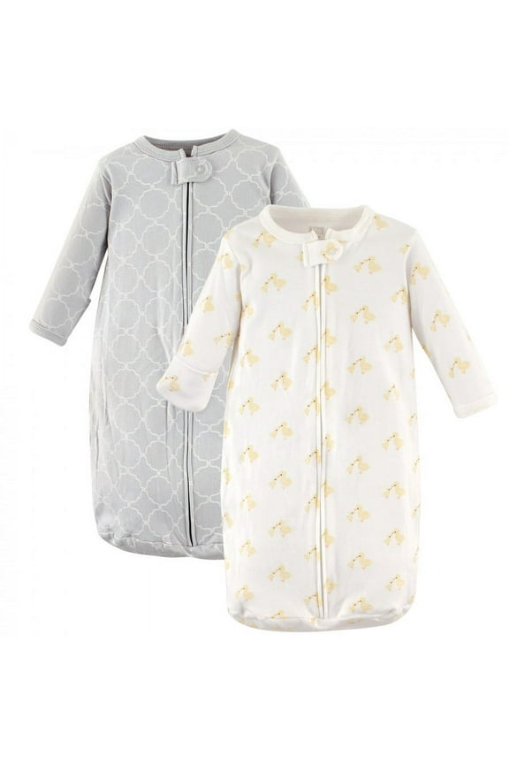 Infant Cotton Long-Sleeve Wearable Sleeping Bag, Sack, Blanket, Duck, 0-3 Months