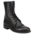 thumbnail image 2 of Justin Boots Womens Black Kiddie Round Toe Lace Up  Ankle Boots, 2 of 5