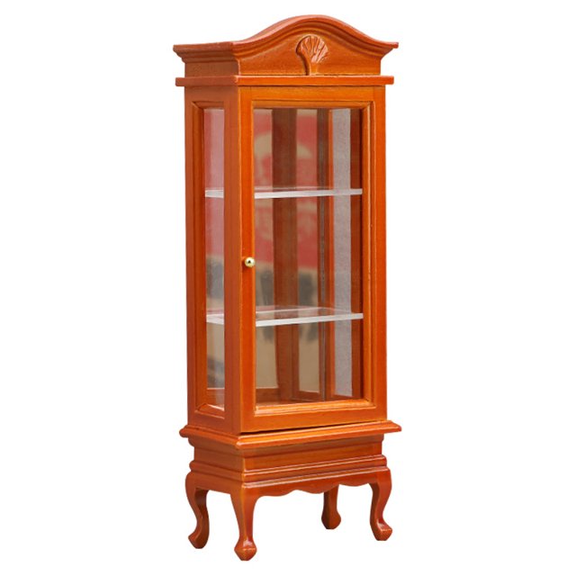 Vitrina de madera en miniatura Dollhouse Furniture 1:12