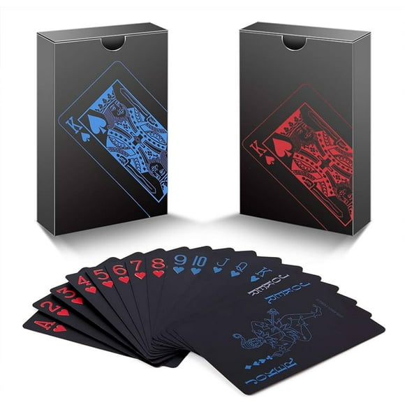 Set 2 Barajas Cartas Póker Diversiones Bago 100% Plastico