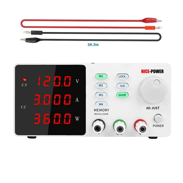 5 Modes Of 120-V 3A Switching Adjustable Power Supply Laboratory Precision Digital LED Display DC Regulated Bench Source